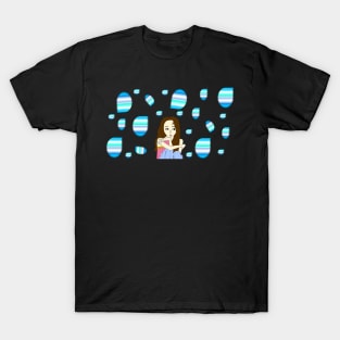 Bubble Girl - Cute Girl in a Positive Life T-Shirt